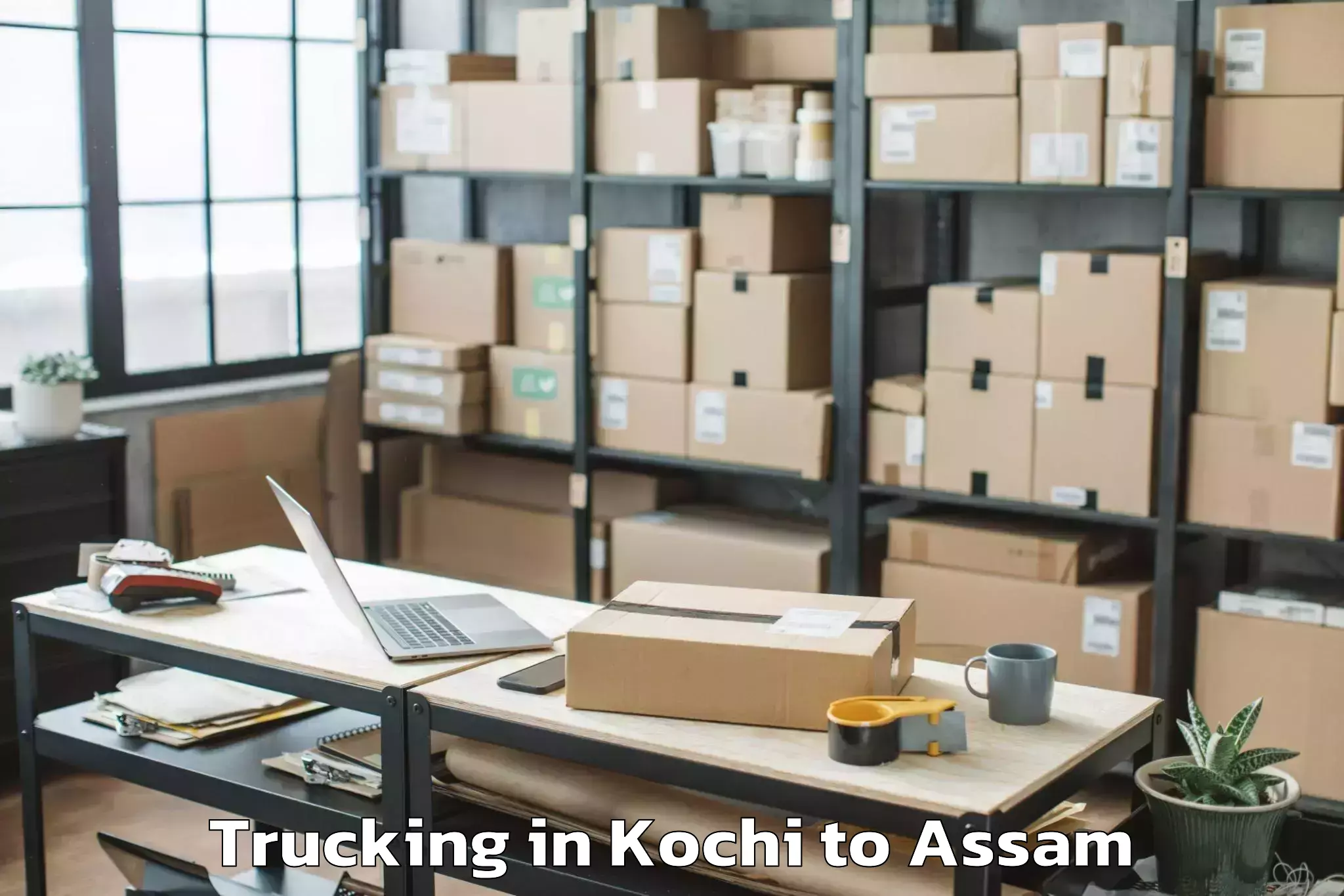 Professional Kochi to Duliajan Trucking